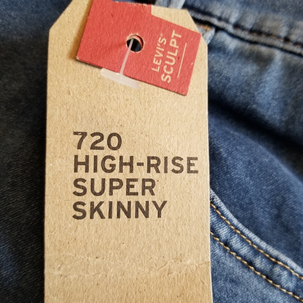 Levi's 720 HIGH RISE SUPER SKINNY WOMEN'S JEANS (PLUS SIZE) NWT - Picture 5 of 10